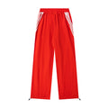 Mixed Emotions Red Stripe Track Pants Streetwear Bottoms