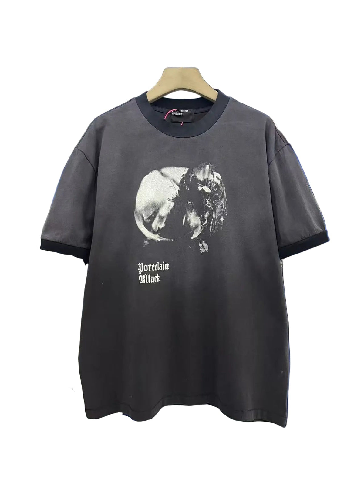 ERD Porcelain Black Ringer Vintage Tee