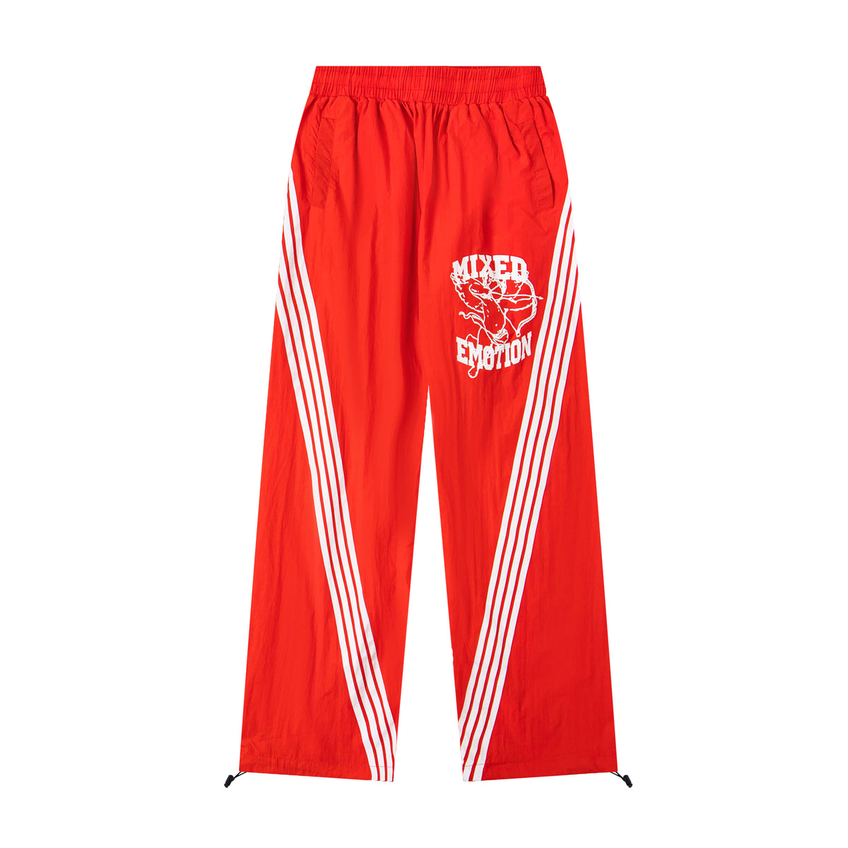 Mixed Emotions Red Stripe Track Pants Streetwear Bottoms